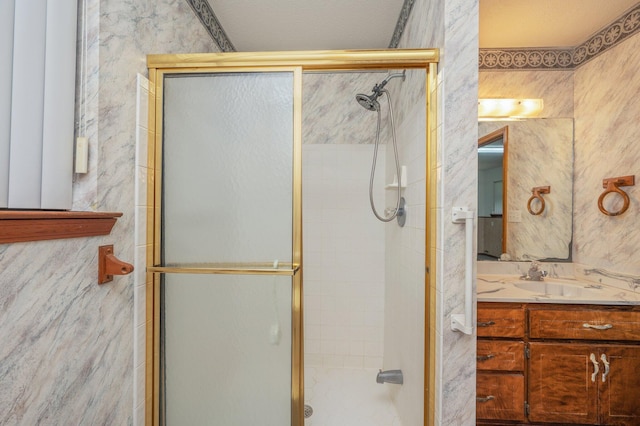 1131 Stanley Ln, Baker, FL 32531 - full bath featuring a shower stall and vanity