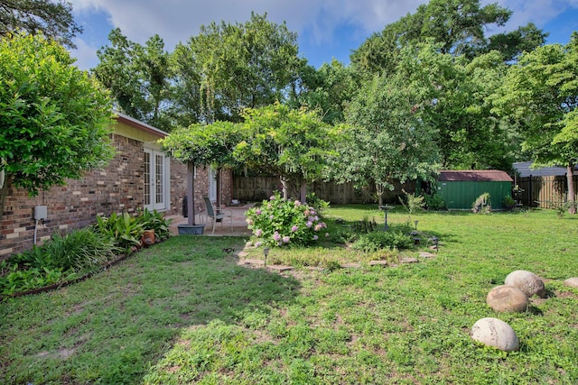 709 Russell Blvd, Fort Walton Beach, FL 32547 - view of yard with a patio area and french doors