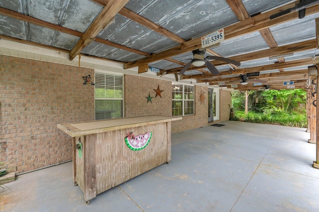 5420 Flag Tail Ln, Crestview, FL 32539 - view of patio / terrace with ceiling fan