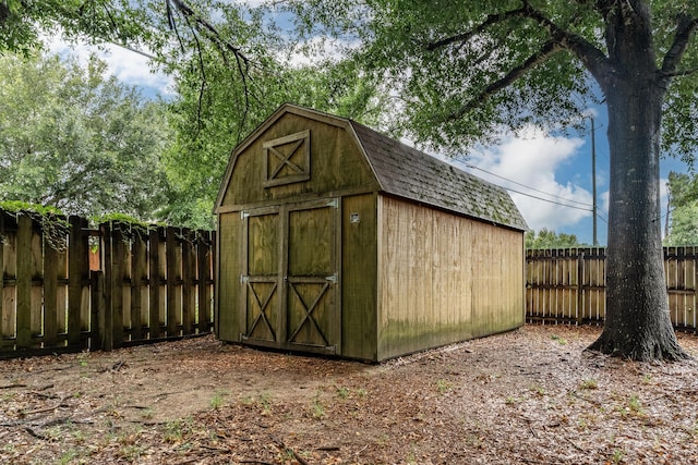 209 Warrior St, Crestview, FL 32536 - view of shed featuring a fenced backyard