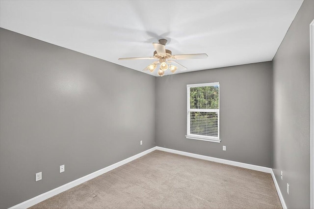 2909 Five Oaks Ln, Shalimar, FL 32579 - empty room with ceiling fan and carpet floors