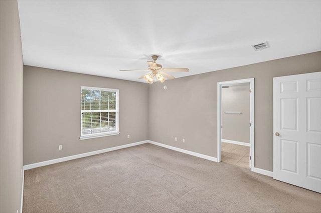 2909 Five Oaks Ln, Shalimar, FL 32579 - unfurnished bedroom with carpet floors and a ceiling fan