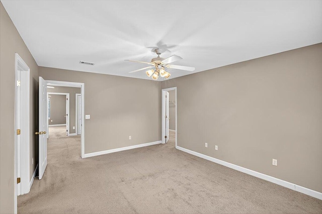 2909 Five Oaks Ln, Shalimar, FL 32579 - empty room with ceiling fan and carpet