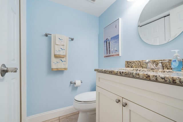 25 Misty Cv Unit 115, Miramar Beach, FL 32550 - bathroom with vanity, tile patterned floors, toilet, and baseboards