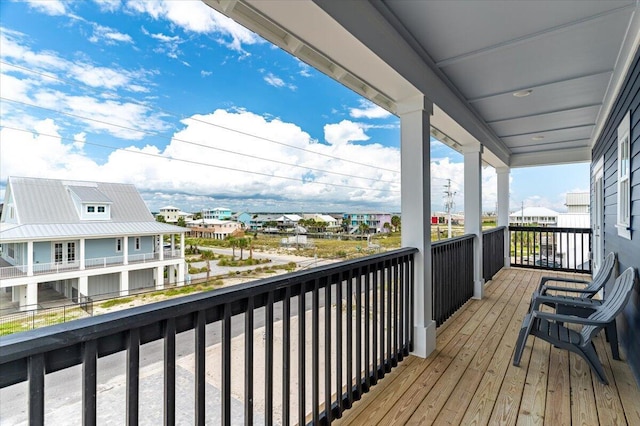 8169 White Sands Blvd, Navarre, FL 32566 - wooden deck featuring a residential view