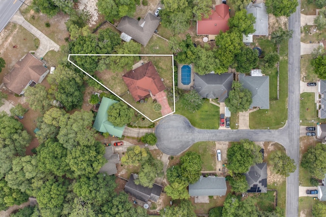 2803 Macgregor Ln, Crestview, FL 32539 - view of property location featuring property parcel outlined and nearby suburban area
