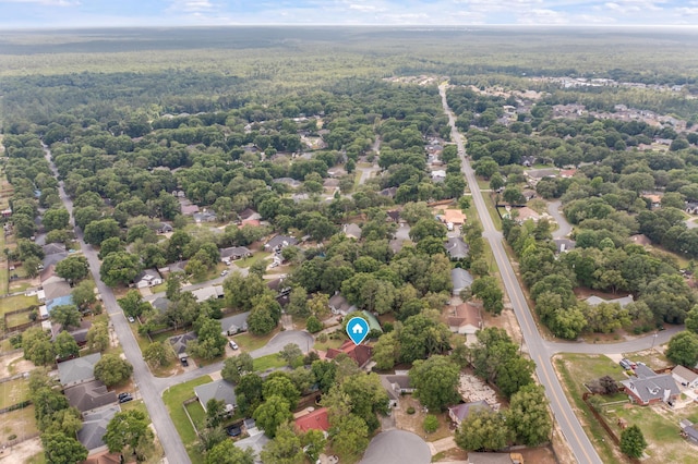 2803 Macgregor Ln, Crestview, FL 32539 - aerial view of residential area with a heavily wooded area