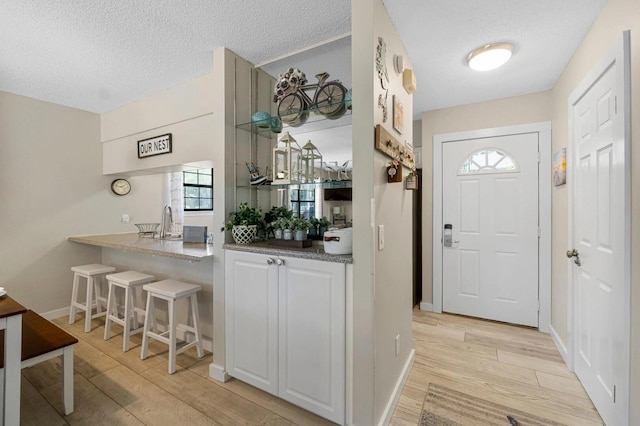 15 Cypress St Unit 268, Santa Rosa Beach, FL 32459 - entrance foyer featuring light wood finished floors, plenty of natural light, a textured ceiling, and baseboards