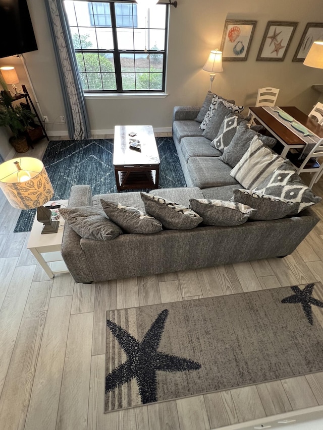 15 Cypress St Unit 268, Santa Rosa Beach, FL 32459 - living room featuring wood finished floors and baseboards