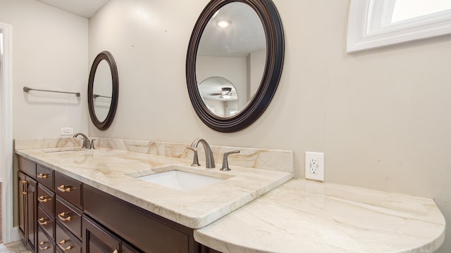 108 Colony Bay Harbour Dr, Panama City Beach, FL 32407 - full bath with double vanity and a ceiling fan