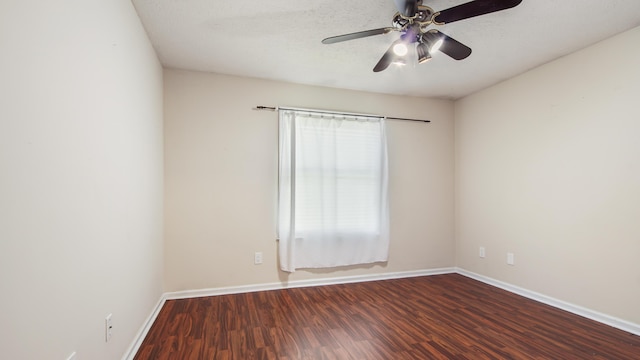 108 Colony Bay Harbour Dr, Panama City Beach, FL 32407 - spare room featuring wood finished floors, baseboards, and a ceiling fan
