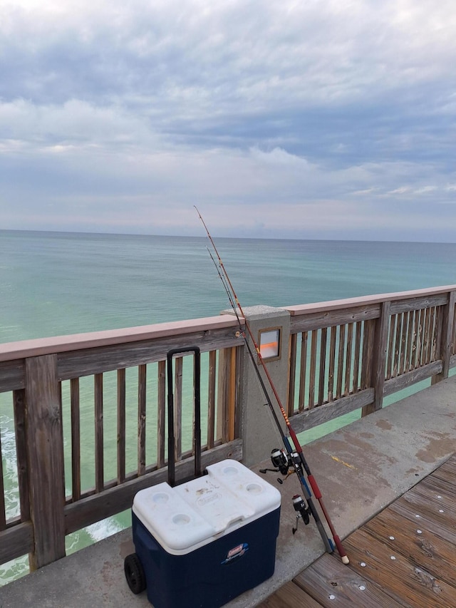 108 Colony Bay Harbour Dr, Panama City Beach, FL 32407 - wooden terrace with a water view