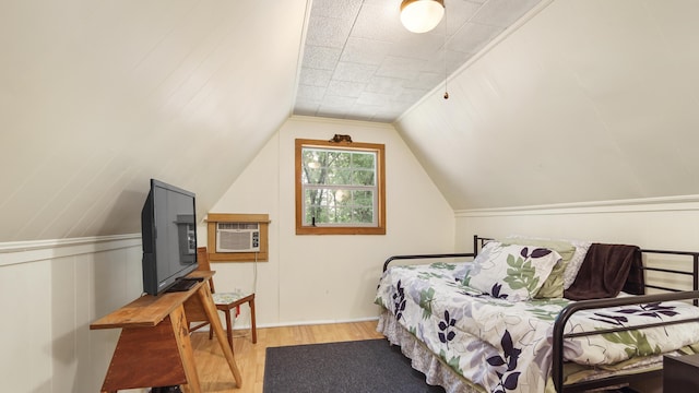 2765 Shade Tree Ln, Ponce De Leon, FL 32455 - bedroom featuring wood finished floors and lofted ceiling
