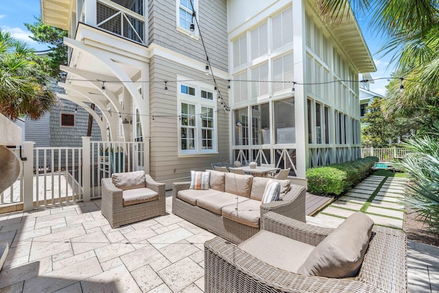 21 Founders Ct, Watersound, FL 32461 - view of patio with outdoor lounge area
