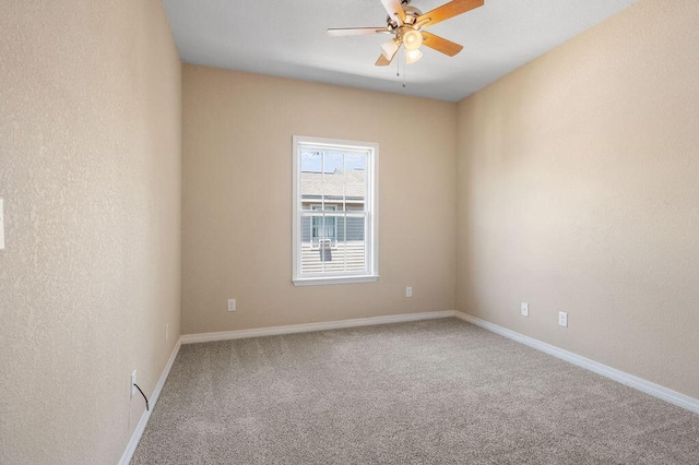 996 Leigh Ann Ln, Fort Walton Beach, FL 32547 - carpeted spare room with ceiling fan and baseboards