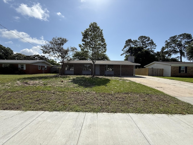 117 Pryor Dr, Mary Esther, FL 32569 - ranch-style house with concrete driveway