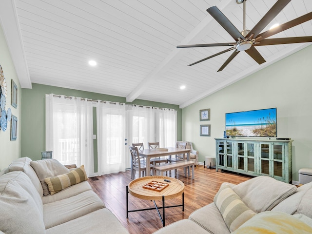 50 Gossamer Ln Unit 10, Inlet Beach, FL 32461 - living area featuring plenty of natural light, a ceiling fan, wood finished floors, wooden ceiling, and baseboards