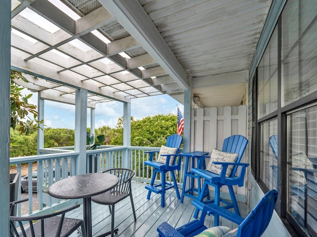 50 Gossamer Ln Unit 10, Inlet Beach, FL 32461 - view of wooden deck