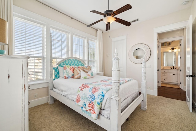 51 Grande Pointe Dr, Inlet Beach, FL 32461 - bedroom featuring carpet flooring, multiple windows, baseboards, and a ceiling fan