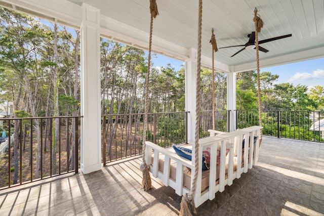 51 Grande Pointe Dr, Inlet Beach, FL 32461 - sunroom / solarium with view of wooded area