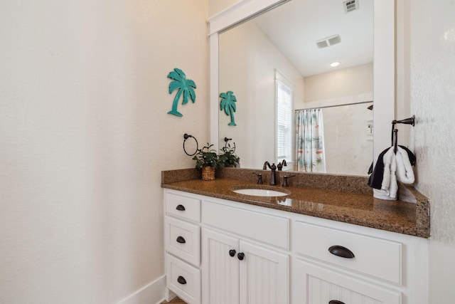 51 Grande Pointe Dr, Inlet Beach, FL 32461 - bathroom featuring vanity and curtained shower