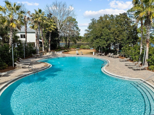 51 Grande Pointe Dr, Inlet Beach, FL 32461 - community pool featuring a patio