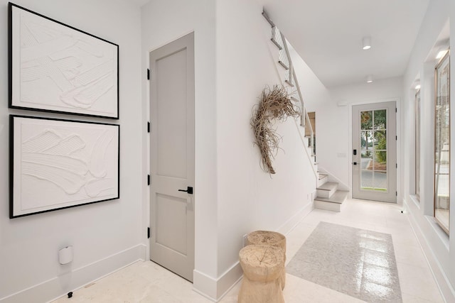 LOT36 Grande Pointe Cir, Inlet Beach, FL 32461 - foyer featuring baseboards and stairway