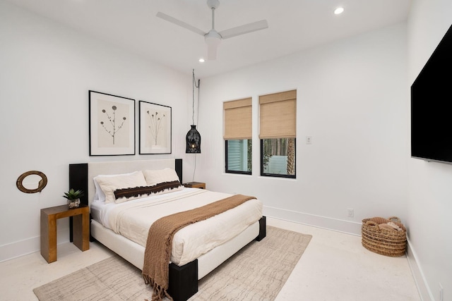 LOT36 Grande Pointe Cir, Inlet Beach, FL 32461 - bedroom with recessed lighting, baseboards, and ceiling fan