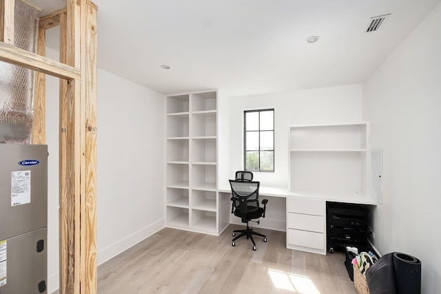LOT36 Grande Pointe Cir, Inlet Beach, FL 32461 - office featuring wood finished floors, built in desk, and baseboards