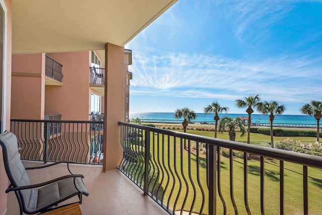 50 Surf Song Ln Unit 312D, Miramar Beach, FL 32550 - balcony featuring view of water and beach