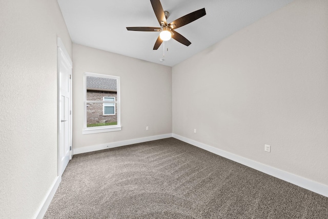 1354 Georgia Ave, Baker, FL 32531 - spare room featuring carpet floors, ceiling fan, and baseboards