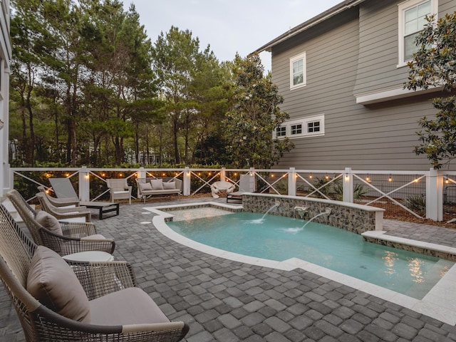 44 Tidepool Ln, Watersound, FL 32461 - view of swimming pool featuring an outdoor living space and a patio