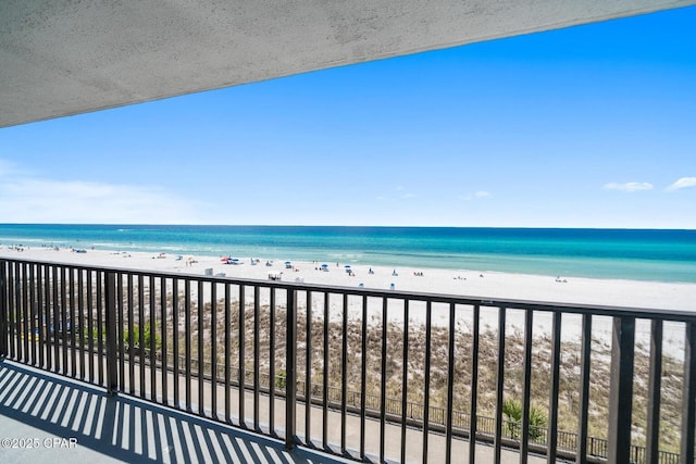 17155 Front Beach Rd Unit W405, Panama City Beach, FL 32413 - balcony featuring view of water and beach