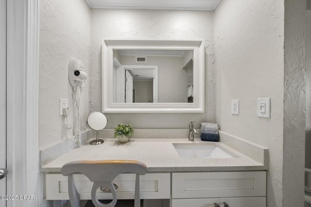 17155 Front Beach Rd Unit W405, Panama City Beach, FL 32413 - bathroom with a textured wall and vanity