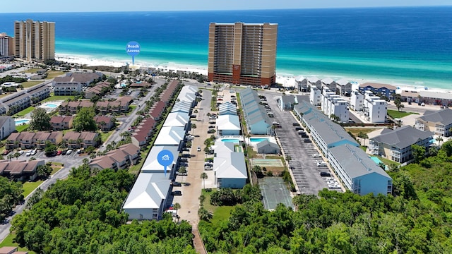 17642 Front Beach Rd Unit G4, Panama City Beach, FL 32413 - drone / aerial view of waterfront with a beach