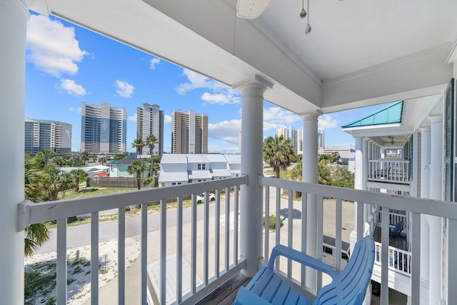512 Dement Cir Apt F, Panama City Beach, FL 32407 - balcony with a view of city