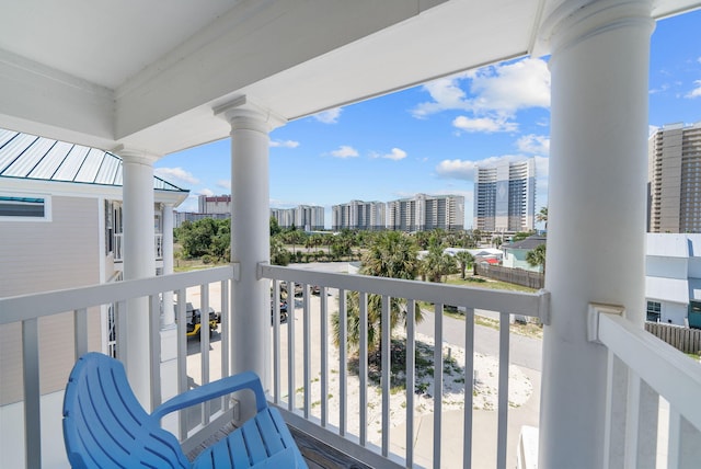 512 Dement Cir Apt F, Panama City Beach, FL 32407 - balcony with a view of city