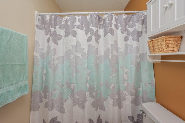 6256 Misty Ln, Crestview, FL 32539 - bathroom with toilet and a shower with shower curtain