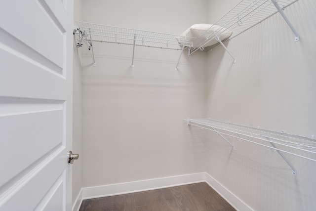 23 E York Ln Unit C, Inlet Beach, FL 32461 - spacious closet featuring dark wood-style floors