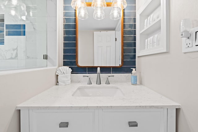 23223 Front Beach Rd # 913, Panama City Beach, FL 32413 - bathroom featuring vanity and a shower