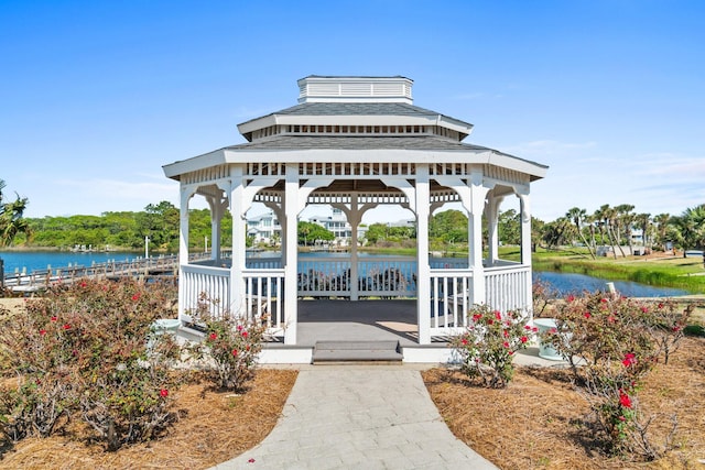 23223 Front Beach Rd # 913, Panama City Beach, FL 32413 - surrounding community featuring a gazebo and a water view