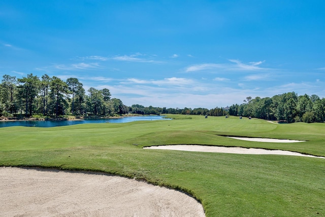 8966 Heron Walk Dr # 8966, Miramar Beach, FL 32550 - surrounding community featuring view of golf course, a water view, a lawn, and view of wooded area