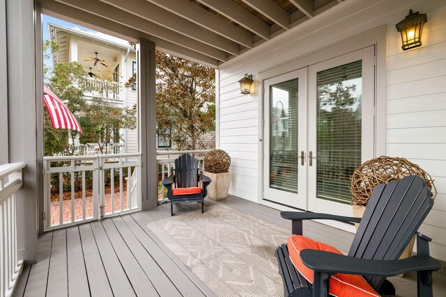 310 Morgans Trl, Santa Rosa Beach, FL 32459 - deck featuring french doors