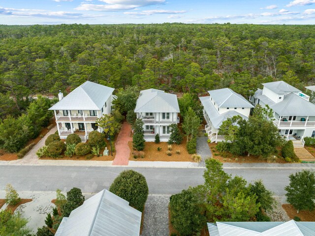 310 Morgans Trl, Santa Rosa Beach, FL 32459 - aerial perspective of suburban area with a forest