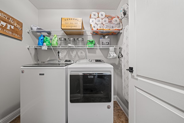 5416 Mill Brook Ln, Crestview, FL 32539 - washroom with separate washer and dryer and baseboards