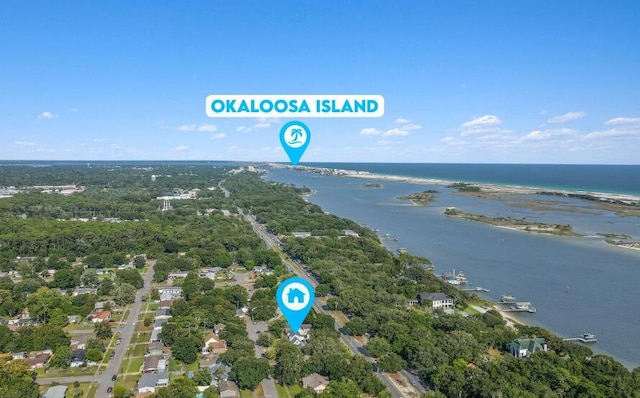 14 Winfield Way, Mary Esther, FL 32569 - bird's eye view of a large body of water