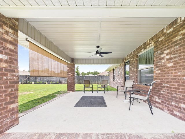 5740 Marigold Loop, Crestview, FL 32539 - view of patio / terrace with ceiling fan
