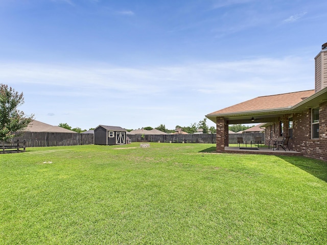 5740 Marigold Loop, Crestview, FL 32539 - view of yard featuring a patio area and ceiling fan