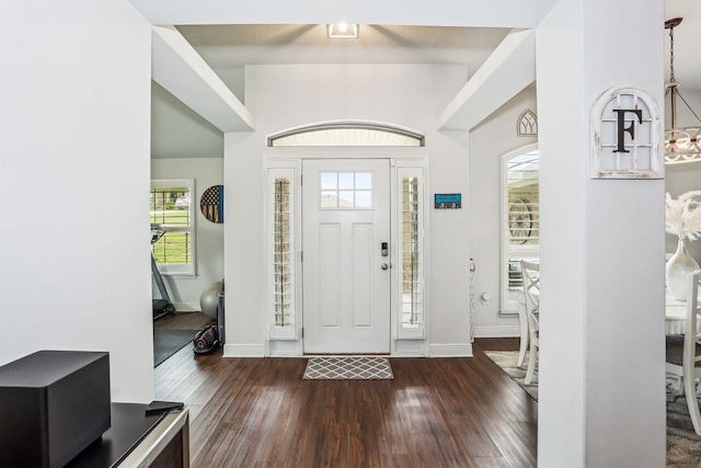 5744 Periwinkle Ln, Crestview, FL 32539 - entrance foyer featuring wood finished floors and baseboards