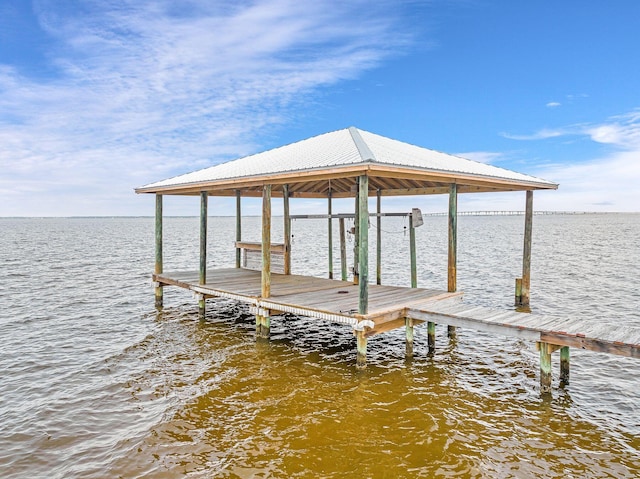 92 Carolyn Ln, Santa Rosa Beach, FL 32459 - dock area featuring a water view and boat lift